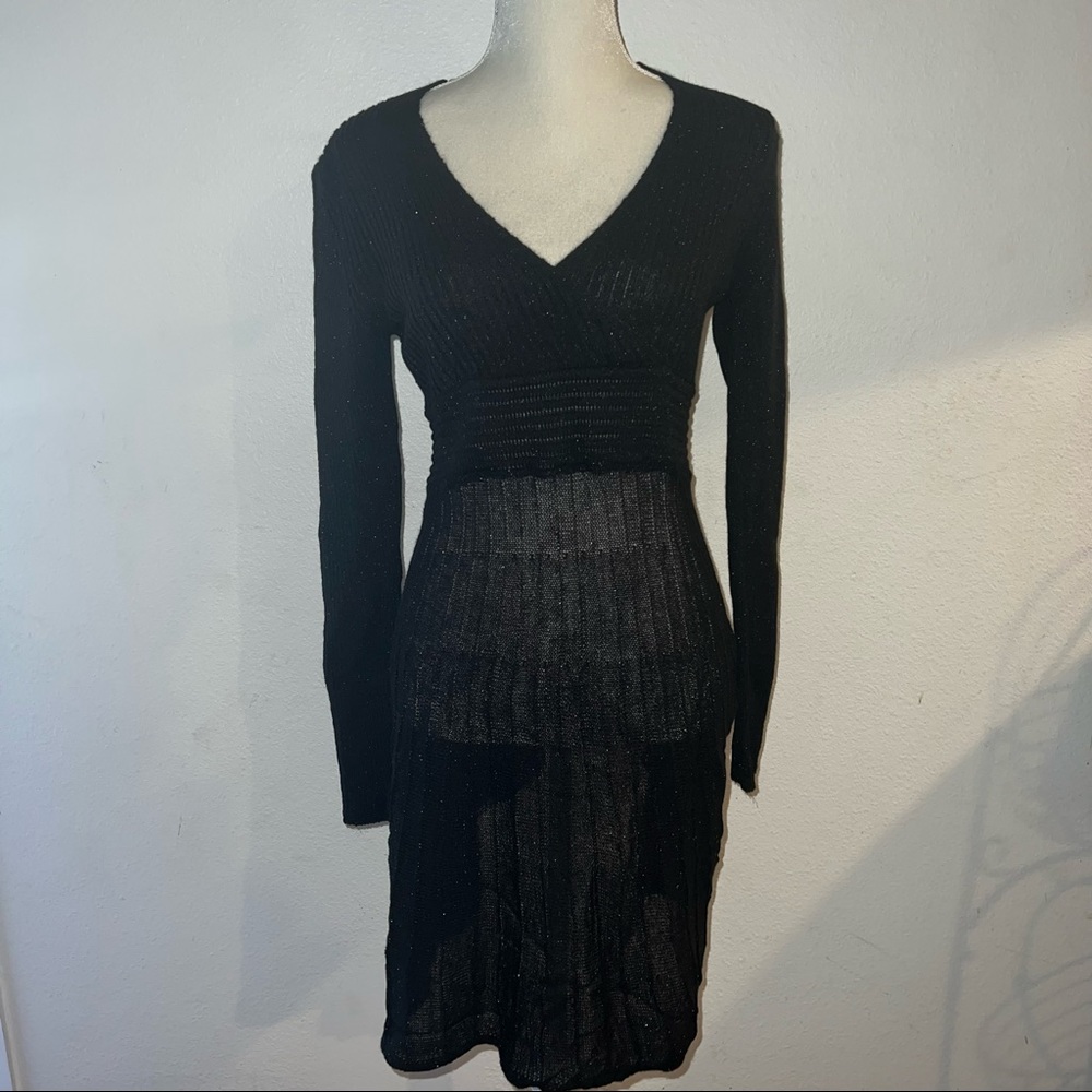 Atelier Pholya Metallic Shimmer Sweater Dress